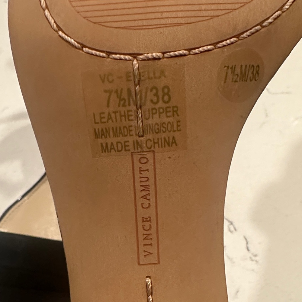 Vince Camuto Black Patent Heels - Picture 3 of 3